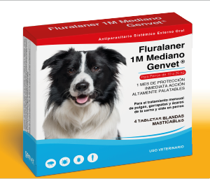 Fluralaner 1M Mediano Genvet®